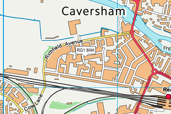 RG1 8HH map - OS VectorMap District (Ordnance Survey)