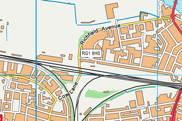 RG1 8HS map - OS VectorMap District (Ordnance Survey)