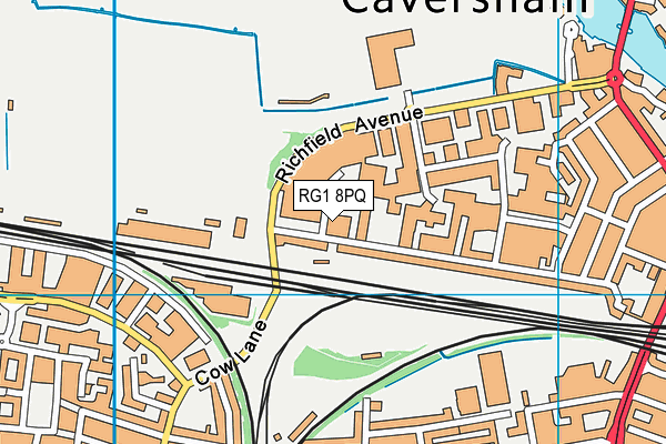 RG1 8PQ map - OS VectorMap District (Ordnance Survey)