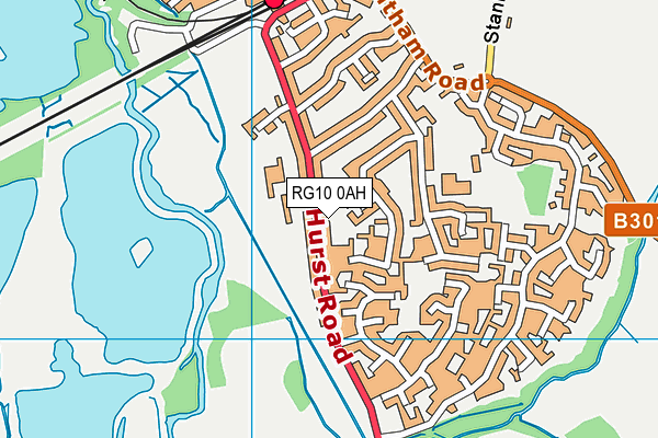 RG10 0AH map - OS VectorMap District (Ordnance Survey)