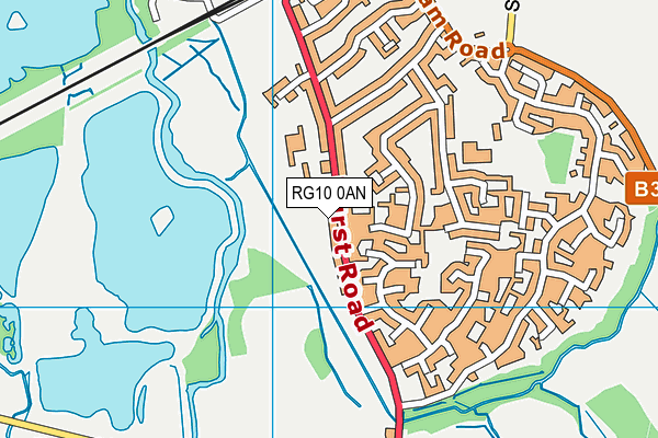 RG10 0AN map - OS VectorMap District (Ordnance Survey)