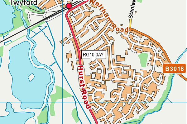 RG10 0AY map - OS VectorMap District (Ordnance Survey)