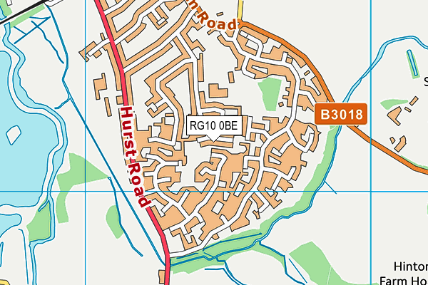 RG10 0BE map - OS VectorMap District (Ordnance Survey)