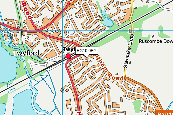 RG10 0BG map - OS VectorMap District (Ordnance Survey)