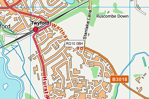 RG10 0BH map - OS VectorMap District (Ordnance Survey)