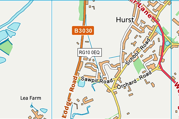 RG10 0EQ map - OS VectorMap District (Ordnance Survey)