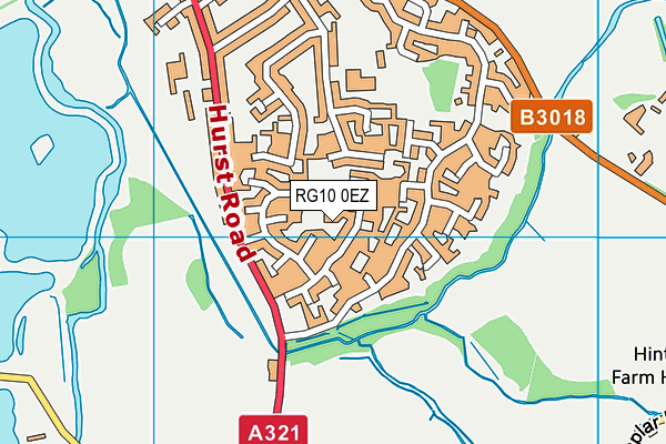 RG10 0EZ map - OS VectorMap District (Ordnance Survey)