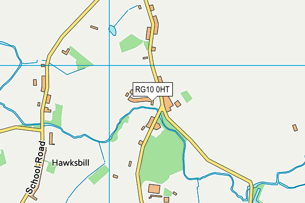 RG10 0HT map - OS VectorMap District (Ordnance Survey)