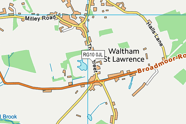 RG10 0JL map - OS VectorMap District (Ordnance Survey)