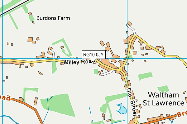 RG10 0JY map - OS VectorMap District (Ordnance Survey)