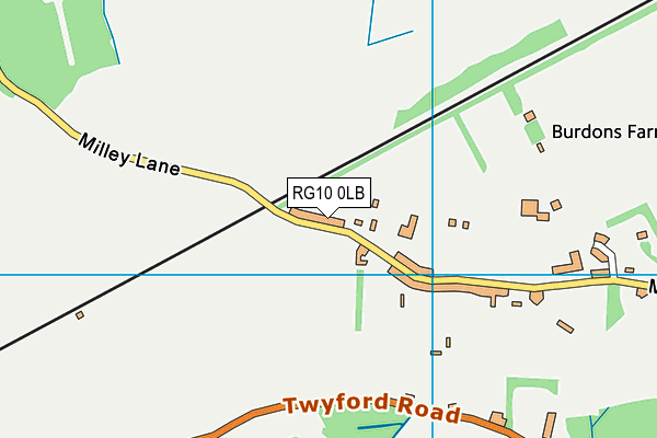 RG10 0LB map - OS VectorMap District (Ordnance Survey)