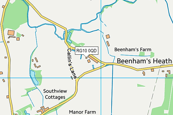 RG10 0QD map - OS VectorMap District (Ordnance Survey)