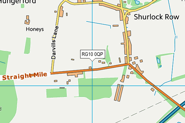 RG10 0QP map - OS VectorMap District (Ordnance Survey)
