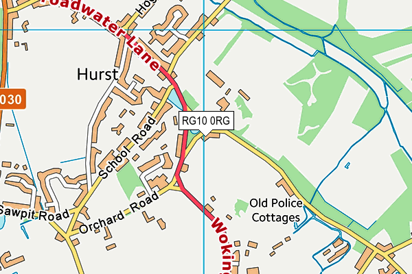 RG10 0RG map - OS VectorMap District (Ordnance Survey)