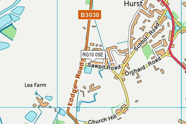 RG10 0SE map - OS VectorMap District (Ordnance Survey)