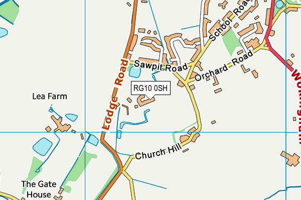 RG10 0SH map - OS VectorMap District (Ordnance Survey)