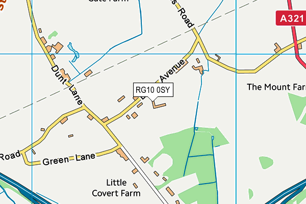 RG10 0SY map - OS VectorMap District (Ordnance Survey)
