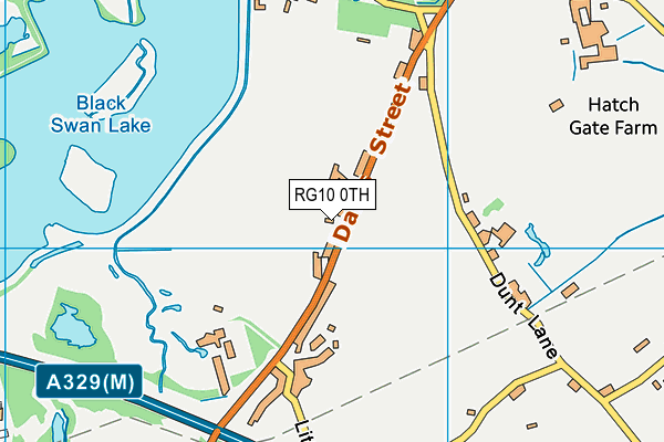 Hurst Golf Course (Closed) map (RG10 0TH) - OS VectorMap District (Ordnance Survey)