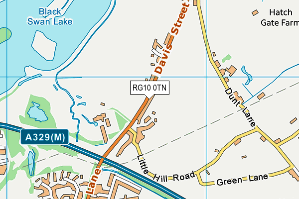 RG10 0TN map - OS VectorMap District (Ordnance Survey)