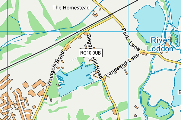 RG10 0UB map - OS VectorMap District (Ordnance Survey)