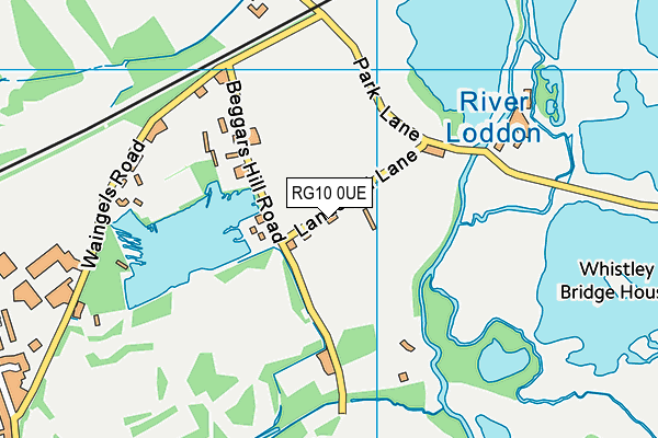 RG10 0UE map - OS VectorMap District (Ordnance Survey)
