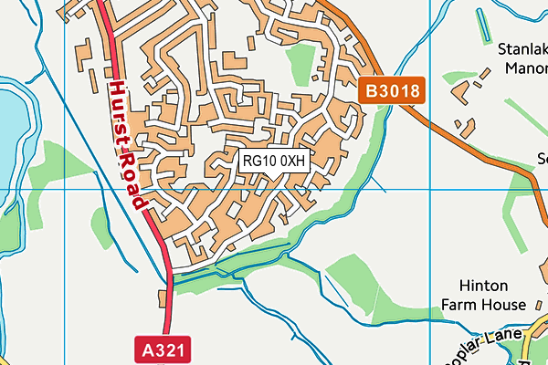 RG10 0XH map - OS VectorMap District (Ordnance Survey)