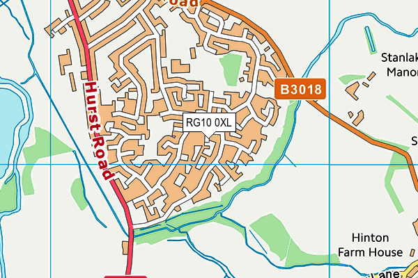 RG10 0XL map - OS VectorMap District (Ordnance Survey)