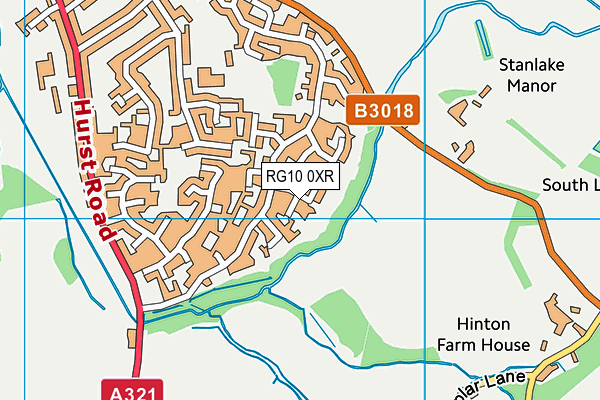 RG10 0XR map - OS VectorMap District (Ordnance Survey)