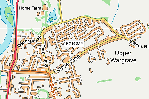 RG10 8AP map - OS VectorMap District (Ordnance Survey)