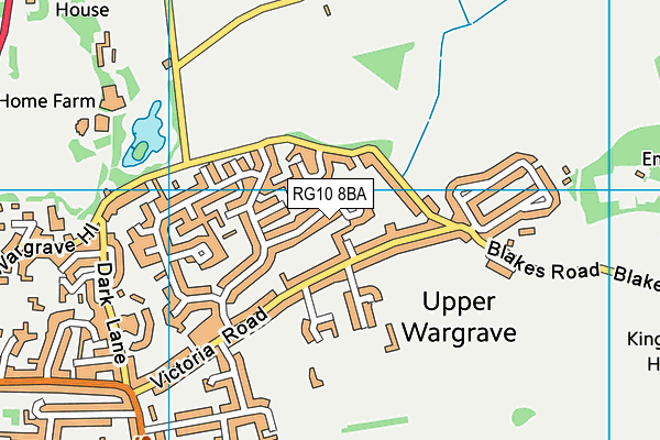 RG10 8BA map - OS VectorMap District (Ordnance Survey)