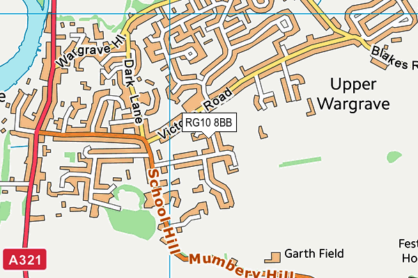RG10 8BB map - OS VectorMap District (Ordnance Survey)