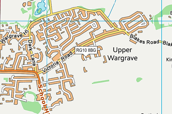 RG10 8BG map - OS VectorMap District (Ordnance Survey)