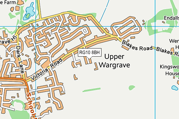 Map of WARGRAVE RIVERSIDE, C.I.C. at district scale