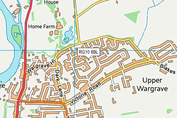 RG10 8BL map - OS VectorMap District (Ordnance Survey)