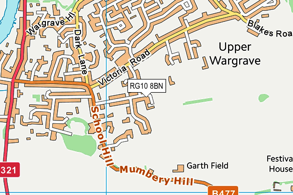 RG10 8BN map - OS VectorMap District (Ordnance Survey)