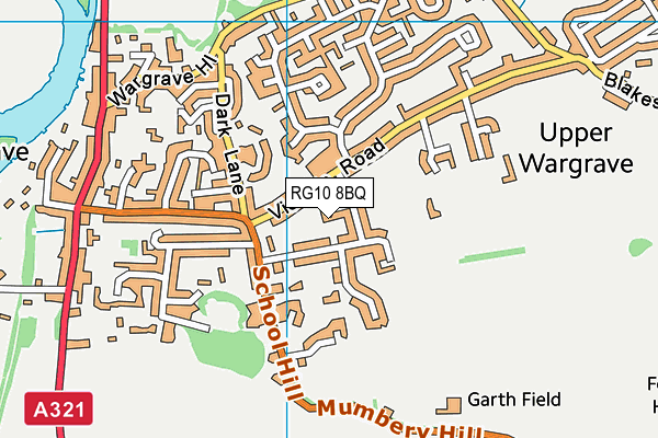 RG10 8BQ map - OS VectorMap District (Ordnance Survey)