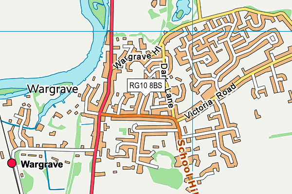 RG10 8BS map - OS VectorMap District (Ordnance Survey)