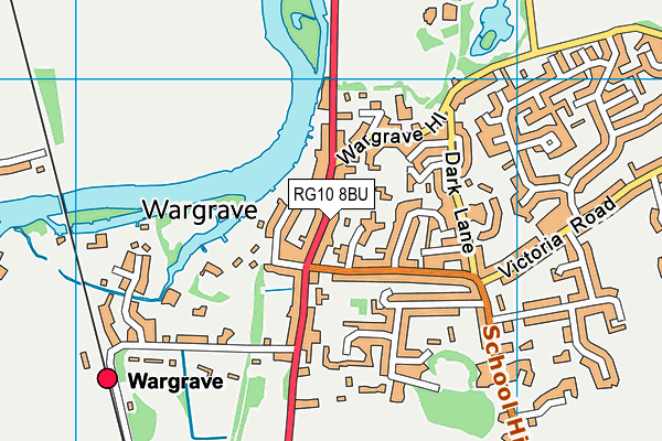 RG10 8BU map - OS VectorMap District (Ordnance Survey)