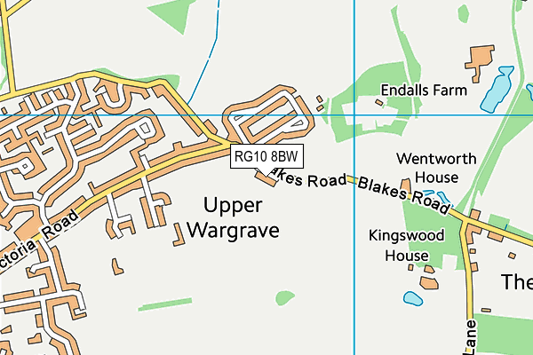 RG10 8BW map - OS VectorMap District (Ordnance Survey)