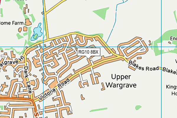 RG10 8BX map - OS VectorMap District (Ordnance Survey)