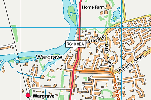 RG10 8DA map - OS VectorMap District (Ordnance Survey)
