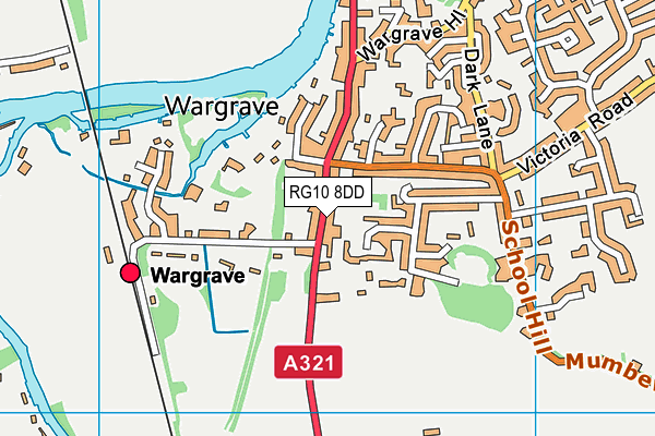 Map of THE BULL AT WARGRAVE LIMITED at district scale