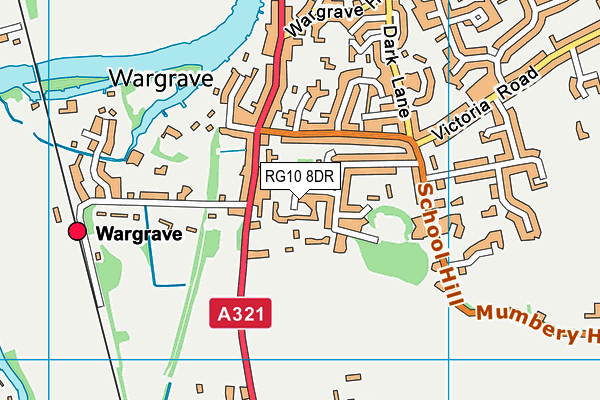 RG10 8DR map - OS VectorMap District (Ordnance Survey)
