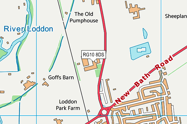 The Piggott School map (RG10 8DS) - OS VectorMap District (Ordnance Survey)