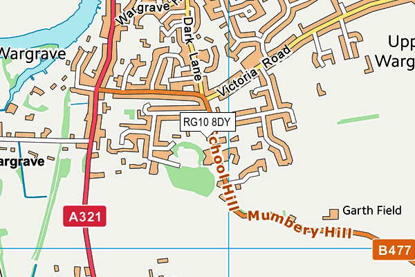 RG10 8DY map - OS VectorMap District (Ordnance Survey)