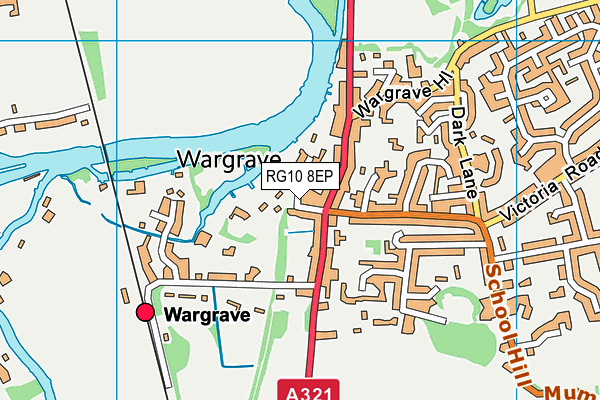 RG10 8EP map - OS VectorMap District (Ordnance Survey)
