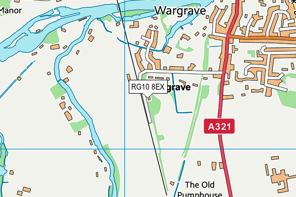 RG10 8EX map - OS VectorMap District (Ordnance Survey)