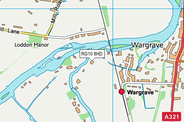 RG10 8HD map - OS VectorMap District (Ordnance Survey)