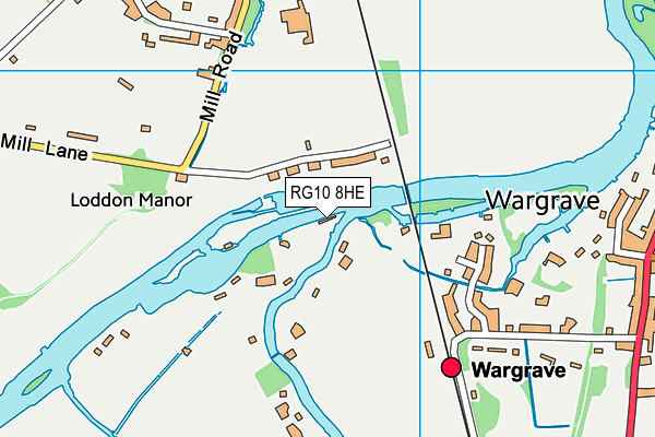 RG10 8HE map - OS VectorMap District (Ordnance Survey)