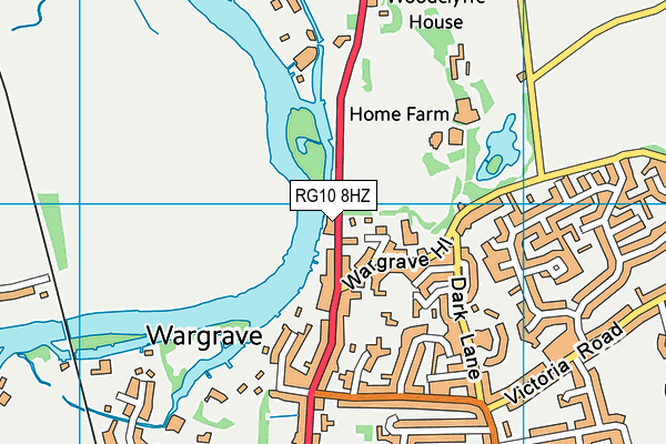 RG10 8HZ map - OS VectorMap District (Ordnance Survey)